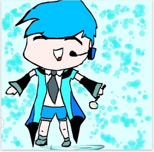  Info: Vocaloid Name: Nejishi Tomoya Gender: Male Age: 15 Number: 1.2 Hair Color and Style: Light Blue