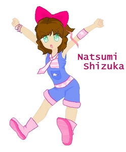  Vocaloid Name: Natsumi Shizuka Gender: Female Age: 8 Number: A estrella Hair Color and Style: Brown w