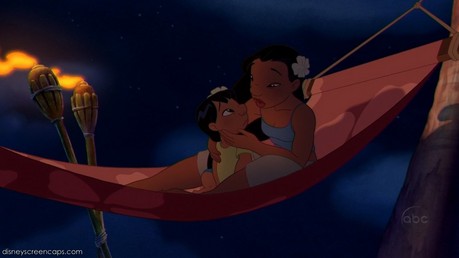  Lilo with Nani! Next, find a picture of a leading lady that doesn't sing in her movie.