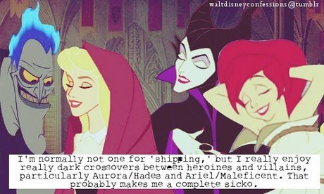 Guesting starring Ariel and Hades... for some reason....\ Track down a picture of a leading lady d