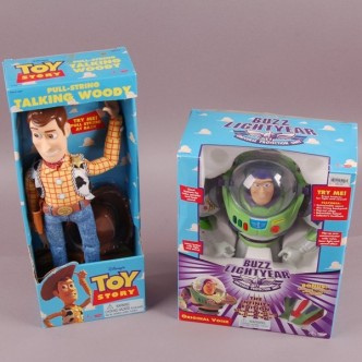 i have these 2 exact toy story toys they were both bought i 1995 woody is eas to fid info abt,  but i
