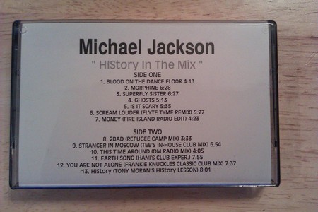 Does anyone know the value or anything about this tape??? It is called HIStory in the mix, its a whit