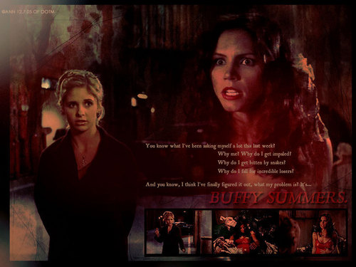 Buffy/Cordy Wallpaper