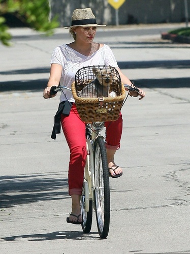 Hilary - A Bike ride with Mike in Toluca Lake - August 12, 2011