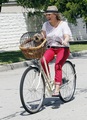 Hilary - A Bike ride with Mike in Toluca Lake - August 12, 2011 - hilary-duff photo