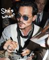 Johnny's reaction after hearing from kate's 'bookplan' - johnny-depp photo