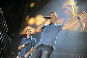 Scotty at the 2011 CMA Music Festival with Josh Turner