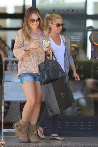  Ashley - Leaving Barneys New York in Beverly Hills with Haylie Duff - August 18, 2011