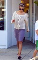 Lea Michele heading to a dentist's office - glee photo
