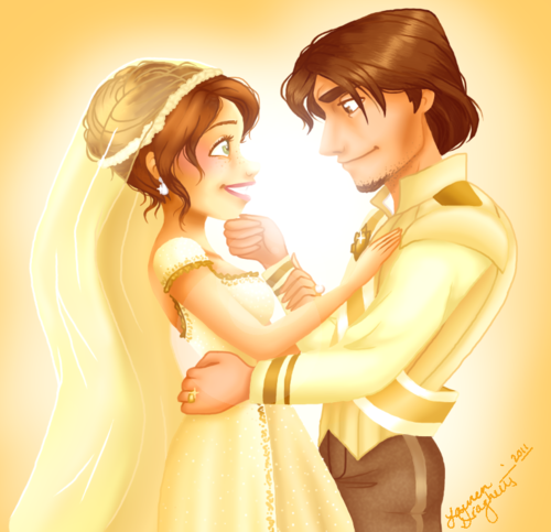  Rapunzel and Flynn's wedding