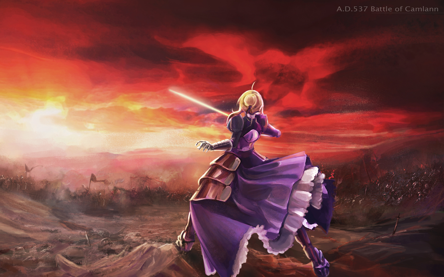 2. Saber from Fate/stay night - wide 10