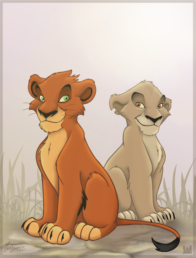 Scar and Zira پرستار Art: Scar and Zira as cubs.