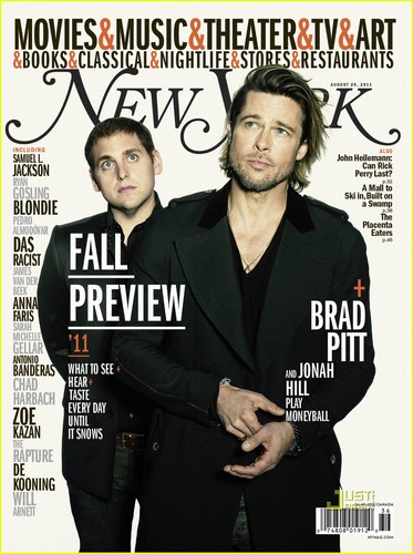  Brad Pitt and Jonah burol Cover 'New York' Magazine