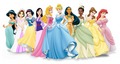 DP Line-up with Bride Rapunzel - disney-princess photo