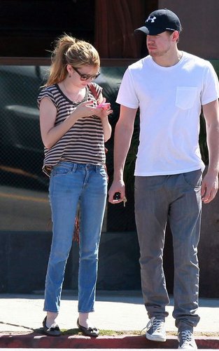  Emma Roberts and Chord Overstreet leaving Joan's On Third (August 22).