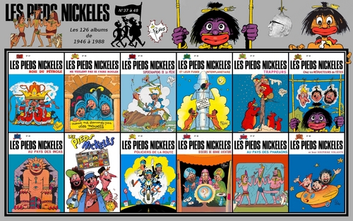  Les Pieds Nickelés albums from 37 to 48