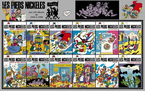  Les Pieds Nickelés albums from 61 to 72
