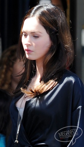 Megan - On location for This is Forty in Los Angeles, CA - August 23, 2011