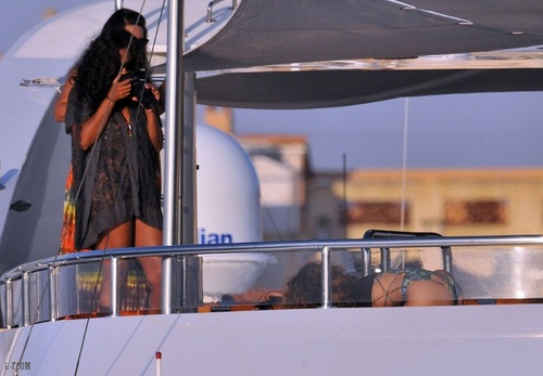 Rihanna - On a yacht in St Tropez - August 22, 2011