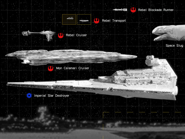 Star Wars Ships Size Chart