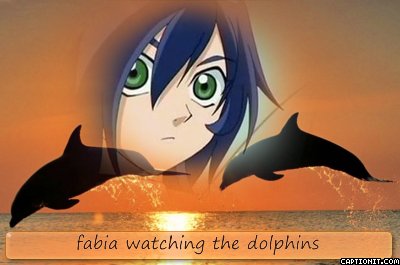 fabia watching the dolphins