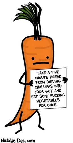  A public service message from vegetables