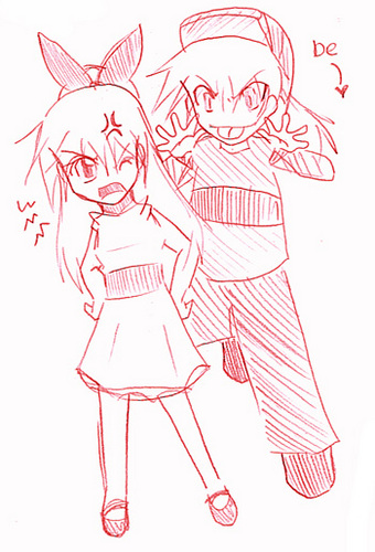  Brick and Momoko fighting