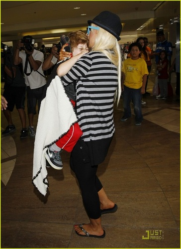  Christina - At LAX Airport in Los Angeles - August 23, 2011