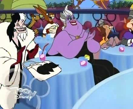 Cruella and Ursula at the House of Mouse.