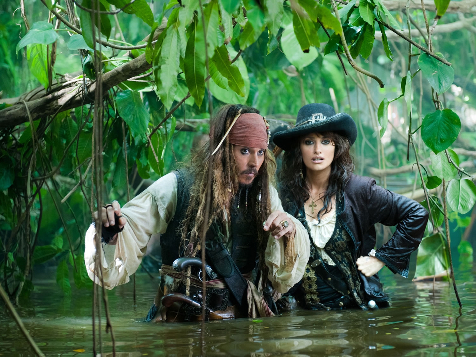 Jack and angelica - Captain Jack Sparrow and Angelica Wallpaper