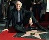 Martin Landau and his star on the walk of fame