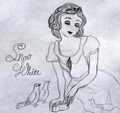 My drawing of Snow White - disney-princess fan art