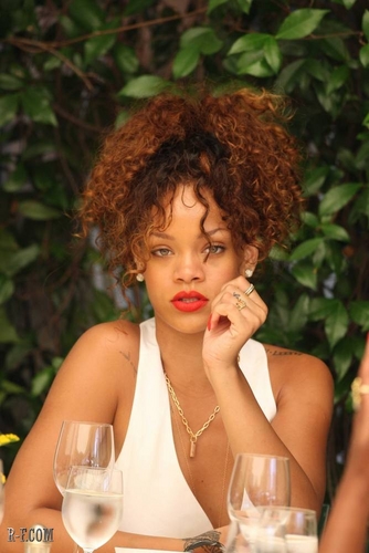 Rihanna - At a restaurant in Porto Fino - August 24, 2011