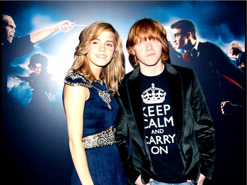  Ron and Hermione fondo de pantalla
