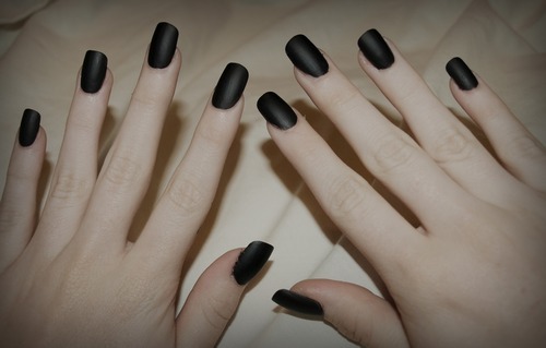  black nail polish
