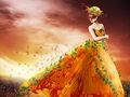 daydreaming - Autumn Lady wallpaper
