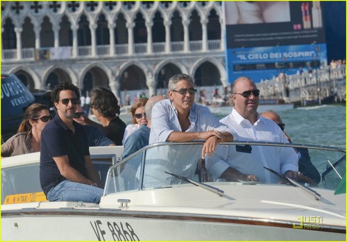  George Clooney Cruises Into Venice