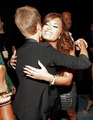 Justin Bieber & Demi Lovato @ The VMAs 2011 - justin-bieber photo