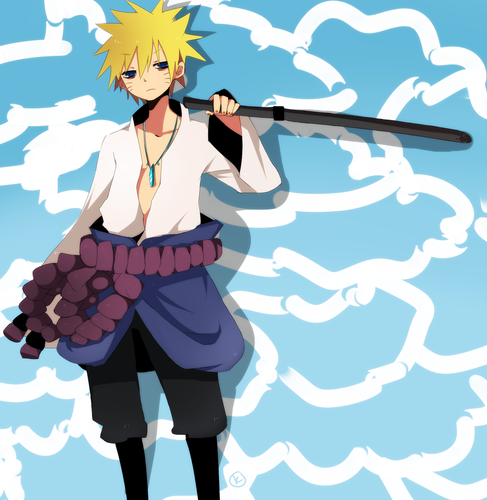  Naruke (Naruto + Sasuke in outfits? O.O )
