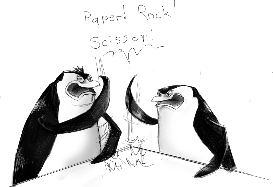 Penguins of Madagascar fan Art: Paper! 
