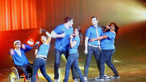 Cory, Chris and the glee cast:)