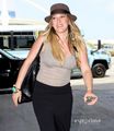 Hilary - Arriving at LAX airport - September 02, 2011 - hilary-duff photo
