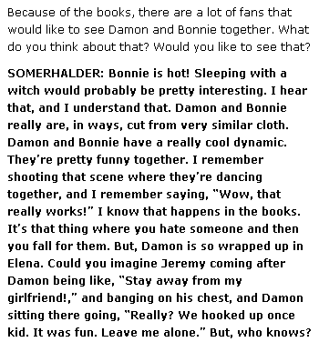 Ian Somerhalder Interview - Bamon topic