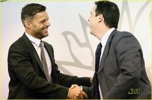  Ricky Martin Meets with Uruguayan President