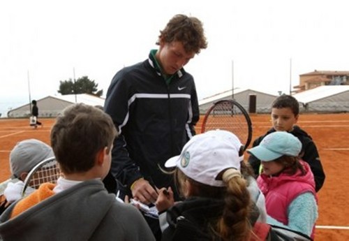  Tomas Berdych with children