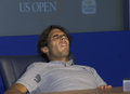 someone giving him a blowjob under﻿ the desk!!!!Nadal had a big cramp right at press conference - tennis photo