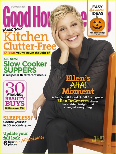  Ellen DeGeneres Covers 'Good Housekeeping' October 2011