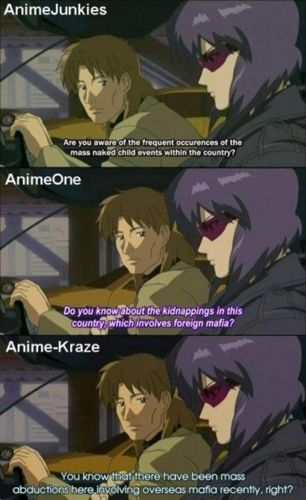  Hilarious anime Fansubs