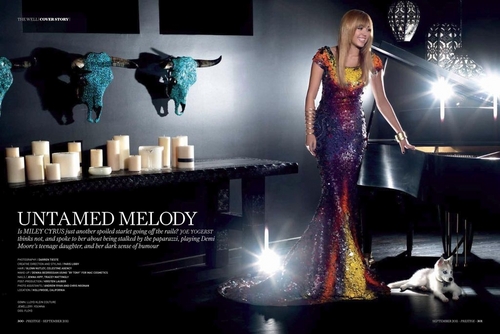  Miley - Magazines Scans - Prestige Magazine (September) 2011