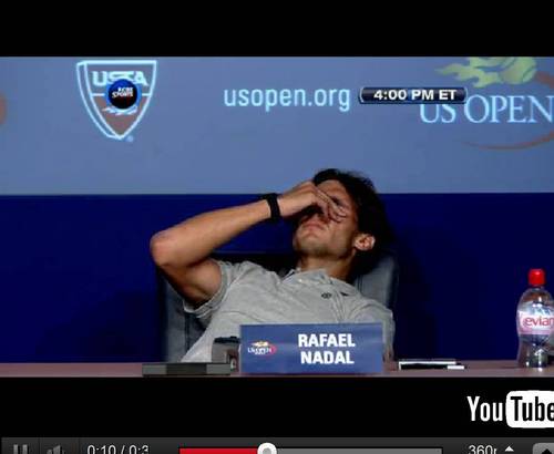  Nadal leg cramp during US Open 2011